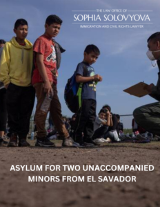 Asylum For Two Unaccompanied Minors From El Savador